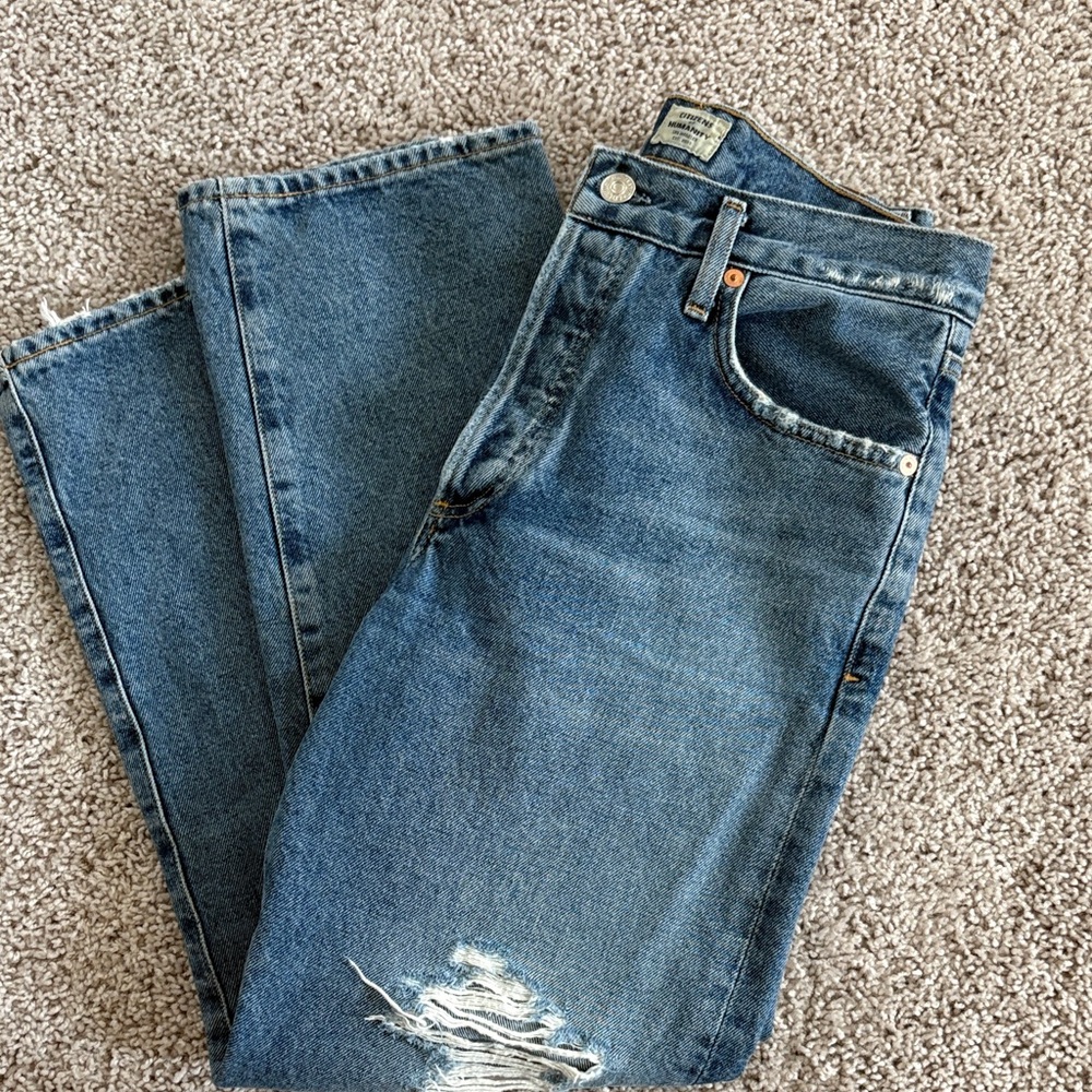Citizens Of Humanity Blue Button-Fly Jeans - Picture 6 of 6